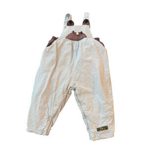 Babymini Par Catimini Quilted Overalls Baby 18m Unisex‎ Strip One Piece Romper